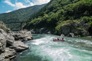 徳島ラフティング　四国旅行